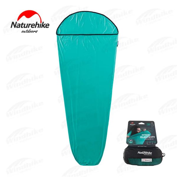 Engrenagem Naturehike Ao Ar Livre Alta Elasticidade Múmia Saco de Dormir Camping Ultraleve Saco de Dormir Forro Folha Portátil Hotel Anti Sujo