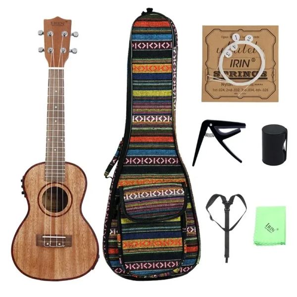 Gitarre IRIN24 Zoll EQ Yukrili Volle Sabli Elektrische Box Ukrili Ukulele 4 Saiten Klavier Kleine Gitarre Großhandel Elektrische