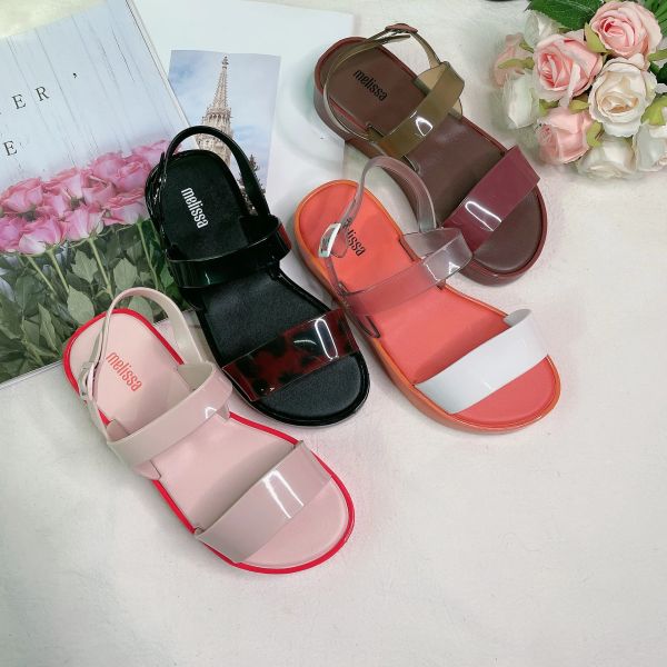 Sandalen 2022 Sommer Melissa Frauen Beachschuhe Damen Einfache großzügige Strand Sandalen Mode nicht überrutschen Plattform Sandalen Frauen weiblich