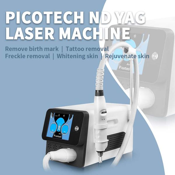 Garantia de qualidade Pico Nd Yag Laser 755 532 1064nm Remoção de tatuagem Sardas Marca de nascença Rosto preto Casca de carbono Remoção de linha de lábios Máquina portátil de beleza Pico