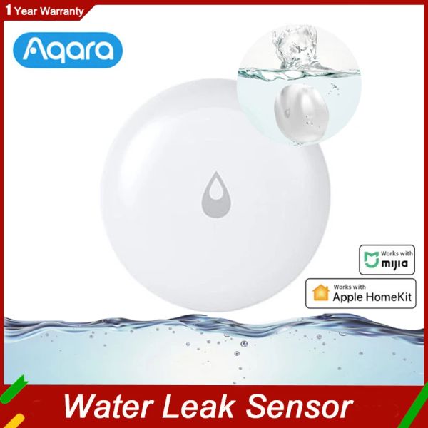 Controle Aqara Sensor de água sem fio inteligente inundação vazamento de água sensor de imersão APP alarme de monitoramento remoto funciona com Mijia / Apple HomeKit