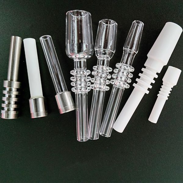 510 Thread Quartz Titanium Prego Cerâmico 10mm 14mm 18mm Ponta de Substituição Acessórios para Fumar Para Kit Coletor de Néctar Dab Palha Tubos de Água Bong