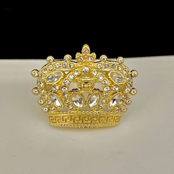 2023 Neuer Fansijia Beauty Crown Wasserdiamant aus Messingmaterial mit verstellbarem Ripple-Öffnungsring