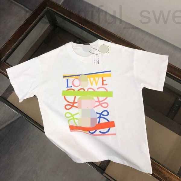 T-shirt da uomo firmate Luo Family T-shirt a maniche corte Puro cotone American Fashion Brand Top Thin Ice Silk Mezza manica 5ZSU