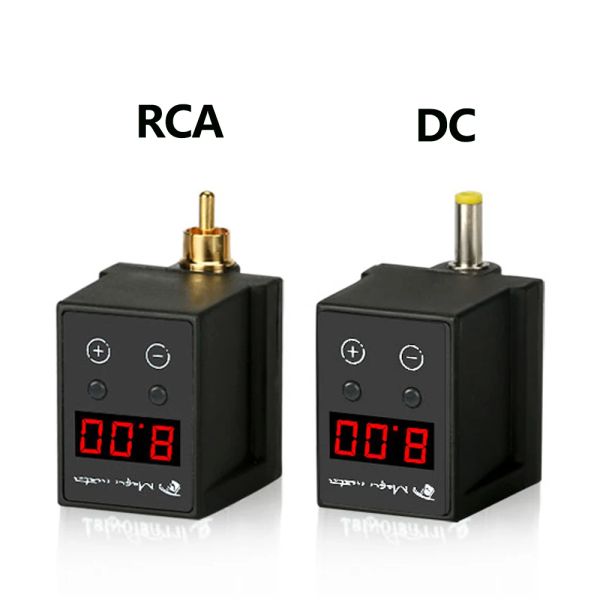 Fornisci alimentatore per tatuaggio wireless RCA / DC Jack Mini dispositivo di alimentazione Batteria ricaricabile per fornitura di tatuaggi per penne a macchina rotativa Vendita calda