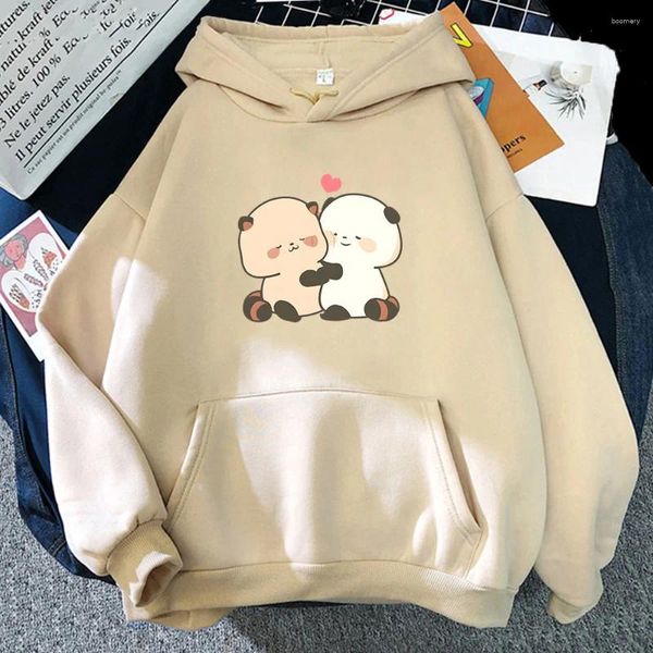 Erkek Hoodies Raccoon Karikatür Baskı Uzun Kollu Günlük Bahar Sweatshirt Kapüşonlu Rahat Kadınlar Erkekler Saklılar Sevimli Grafik