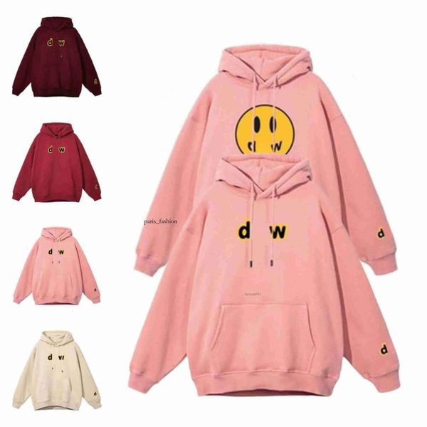 Homens Designer Drewer Hoodie Bonito Desenhar Casa Pequeno Homem Amarelo Retro Smiley Face Letras Imprimir Moletom Mulheres Camiseta Primavera Trendsleeve High Street 839