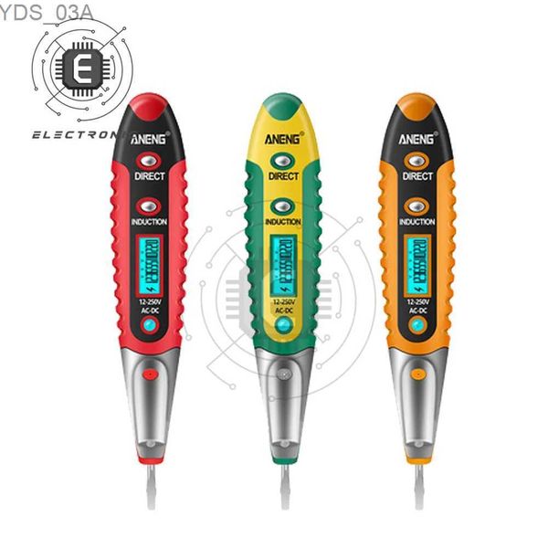 Strommessgeräte, Multimeter, digitaler Teststift, 12–250 V, Tester, elektrischer Schraubendreher, LCD-Display, Spannungsdetektor, Teststift, Elektriker-Werkzeuge 240320