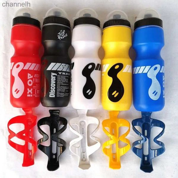 Бутылки для воды 1 комплект 750 мл Набор велосипедных бутылок Прочная пылезащитная пластиковая противоскользящая ручка Велосипедная бутылка с держателем Gourde Sport yq240320
