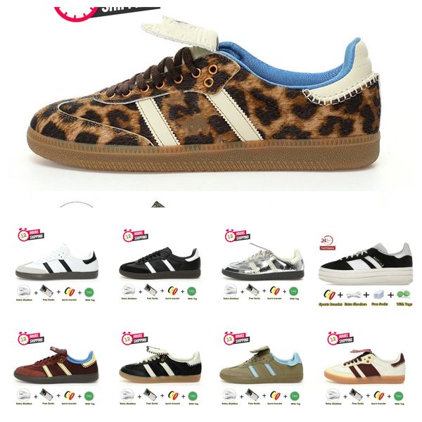 Wales Bonner Sier Leopard Pony Tonal Cream White Core Black Sporty Rich Consortium Cup End Ecrtin Brown Designer Skate Schuhe Männer Frauen Sneakers 36-45 Sports NLH