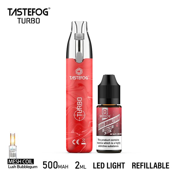 Großhandel Vape 12000 Puffs Tastefog Original nachfüllbare E-Zigaretten-Stift-E-Liquid-Kits