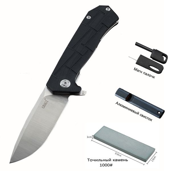 GRAGI G17 Taschenmesser D2 Klinge Outdoor Abenteuer Bergsteigen Camping Selbstverteidigung Jagd Schlachtung Messer G10 Griff Klappmesser Überleben Werkzeuge EDC