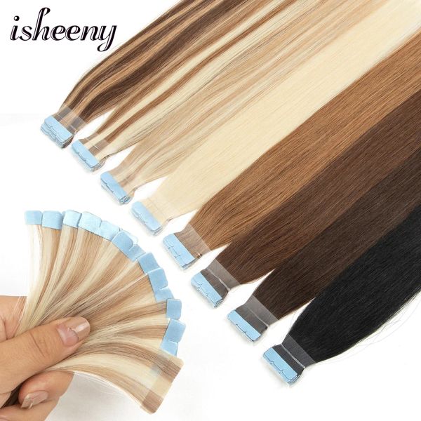 Наращивание Isheeny Mini Tape In Human Hair Extensions 14 