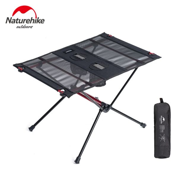 Arredamento Naturehike Leggero pieghevole in alluminio portatile Roll Up Tavolo da campeggio pieghevole per esterni Picnic Barbecue Pesca Nh19z027z