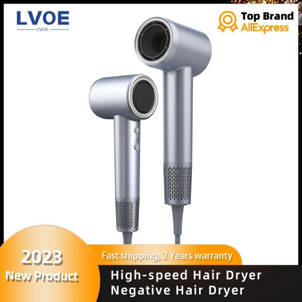 Essiccatori da 1600 W Capelli ad alta velocità Deyer Ioni negativi Blow Dryer 23 m/s Seccatura veloce Capelli lunghi 59db a basso rumore di alta qualità e sicurezza 2023