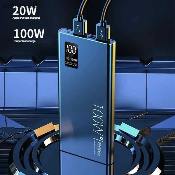 Power Bank per telefoni cellulari Nuovo alimentatore portatile da 100 W 30000 mAh con caricabatterie esterno a doppia porta a ricarica rapida adatto per iPhone Samsung 2023C24320