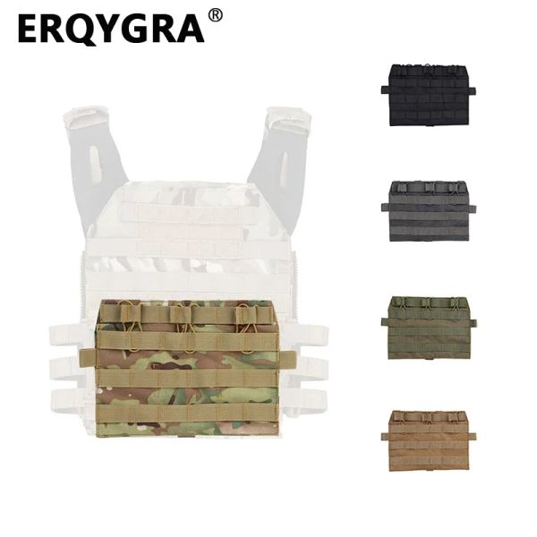 Сумки Erqygra Tactical Vest Передний аксессуар Стандартный тройной пакет охота на наружный кемпинг мешоч