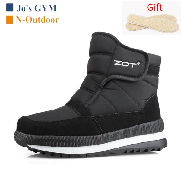 Schuhe Neue Winter Nonslip Schneestiefel Männer wasserdichte Knöchelstiefel großer Größe verdickt warm war warmes Plüsch Ski -Wanderschuhe unisex