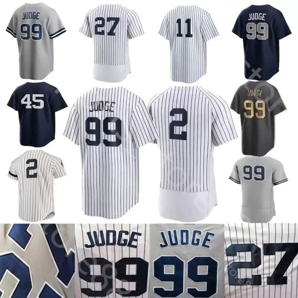 Baseball 2024 Personalizado 22 Soto 11 Volpe Jerseys Aaron Judge Jersey Derek Jeter Anthony Rizzo Gerrit Cole Gleyber Torres Giancarlo Stanton Clay Holmes DJ LeMahie