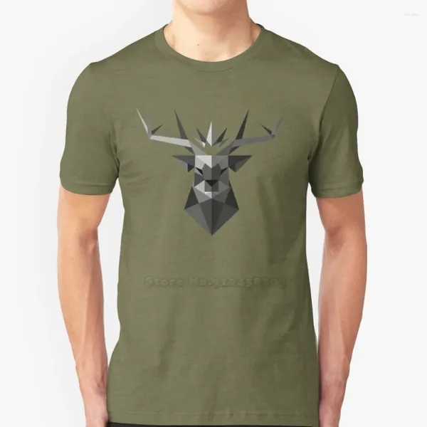 Erkek Tişörtleri Taçlandırılmış Stag T-Shirts Saf Pamuk O-Neck Gömlek Erkekler House Baratheon Storms End