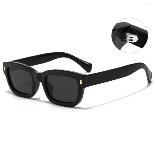 Sonnenbrille Evove Kleine Rechteck Männer Frauen Schwarz Schildkröte Vintage Sonnenbrille Für Männliche 2024 Hohe Qualität Ende