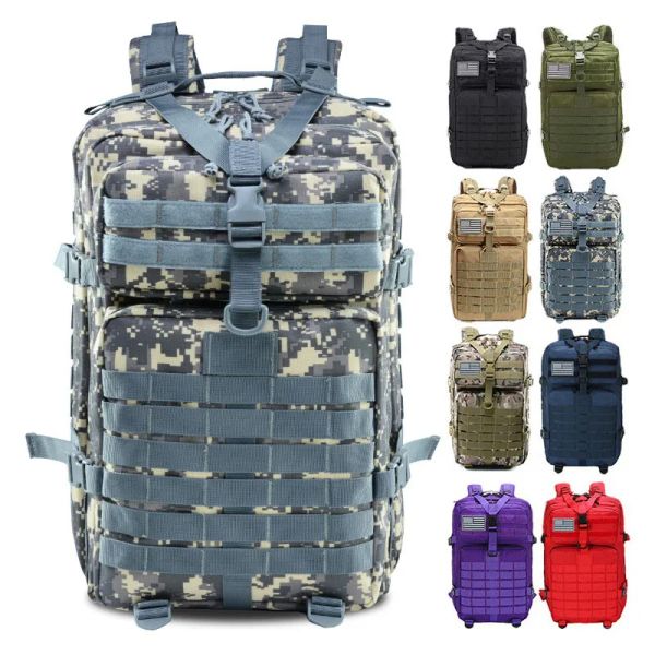 Сумки, мужские походные рюкзаки, армейские тактические рюкзаки большой вместимости, военная камуфляжная дорожная сумка, уличный рюкзак MOLLE для кемпинга 30 л/50 л