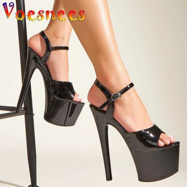 Sapatos de vestido Mulheres 2022 Sandálias de Verão Tubo de Aço Dança Stripping Salto Alto Sexy Party Club PlatformT2XW H240321