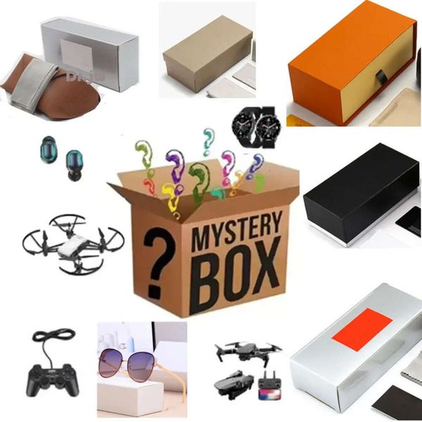 Earphones Lucky Bag Mystery Boxes c'è la possibilità di aprire: telefono cellulare, occhiali da sole, droni, occhiali da sole, smartwatch, auricolare più regalo