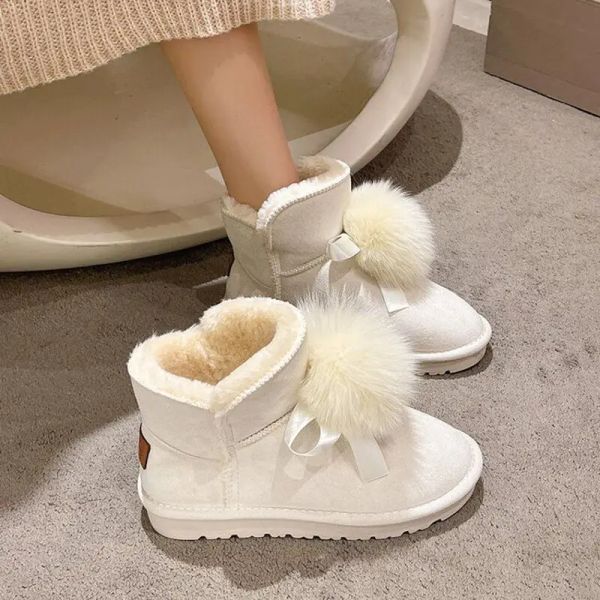 Stivali scarpe da neve femminile scarpe caviglia per donna elegante con bottini bassi bootie topi di punta anti -skid 39 offerta di spedizione gratuita nuovo in pelia
