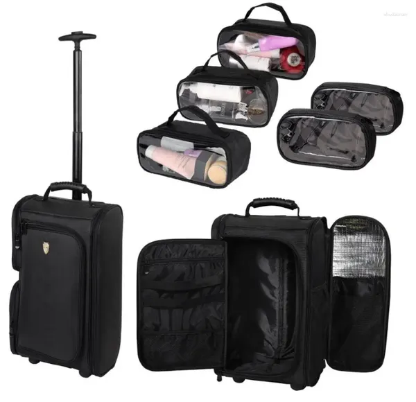 Kosmetiktaschen Rolling Cometic Rucksack Damen Trolley Make-up Tasche Künstler Professionelle Make-up Koffer Aufbewahrung