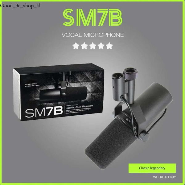 MARS Microfone Dinâmico Cardióide Sm7b 7B Resposta de Frequência Selecionável Vocal para Gravação de Palco ao Vivo Podcasting 231117 991