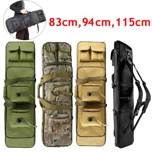 Bolsas de espingarda tática para caçar ramadas de tiro esportes rifles de armazenamento de mochila macia com múltiplas revistas bolsa