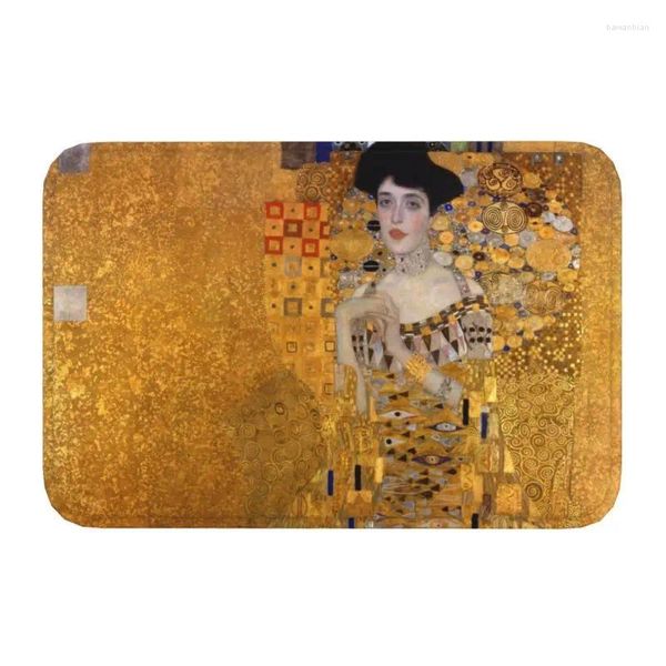 Halılar Özel Gustav Klimt Puafat Mat Anti-Slip Boyama Sanat Banyosu Mutfak Yatak Odası Halı Halı 40 60cm