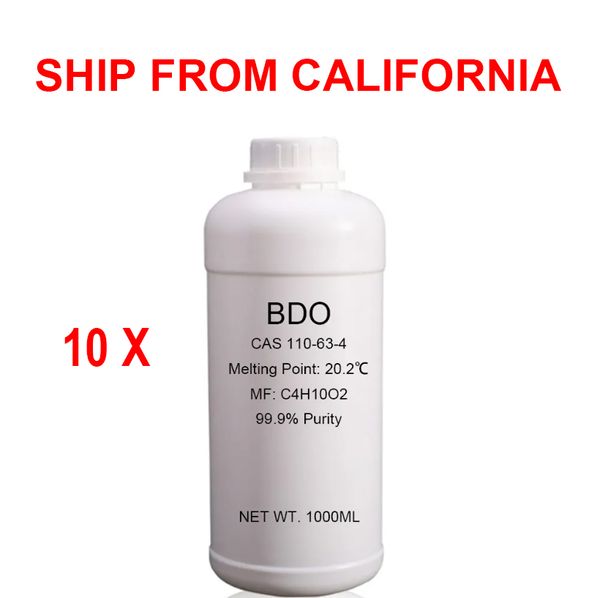 Оптовая 10 кг 10liter USA Stock 1 Butanediol 110-63-4 14BDO 63 4 14 BDO 99,99 High Putiry