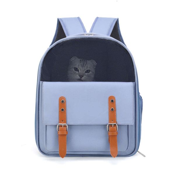 Borsa da esterno per gatti Zaino per animali domestici Nuova borsa portatile traspirante con borsa di grande capacità,