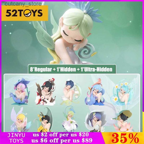 Figuras de brinquedo de ação originais 52 brinquedos Sono Flor Elfos Série Mistério Caixa Cega Boneca Kawaii Figuras de Ação Modelo Menina Presente de Aniversário Brinquedos Infantis L240320