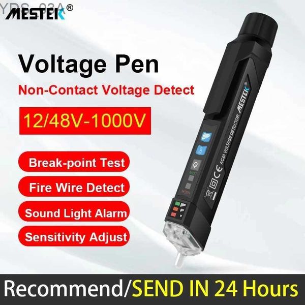 Misuratori di corrente Mestek AC20 Rilevatori di tensione CA/CC digitali Tester intelligente senza contatto Pen Meter 12-1000 V Matita per test sensore elettrico di corrente 240320