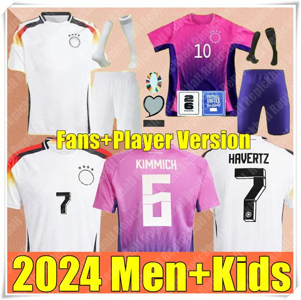 Maglie da calcio 2024 Fan Player Versione Germanys Maglie da calcio Green Red Women Men Kit Kit Hummels Reus Shirt Boys Kroos Werner Gnabry Draxler Muller Gotze 24 25