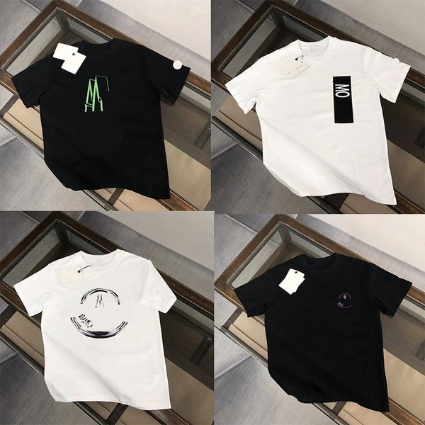 Herren-T-Shirt, Designer-T-Shirt, besticktes Abzeichen-Druckmuster, personalisiertes Slim-Fit-Hemd aus reiner Baumwolle mit Rundhalsausschnitt, Paar, lockere, lässige, vielseitige Hemden mit kurzen Ärmeln