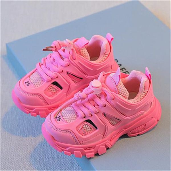 Çocuk Ayakkabı Sneakers Bahar Sonbahar Çocuk Ayakkabı Nefes Alabilir Erkek Kızlar Spor Ayakkabı Kid Gençlik Günlük Eğitmenler Yeni yürümeye başlayan çocuklar Bebekler Moda Atletik Sneaker