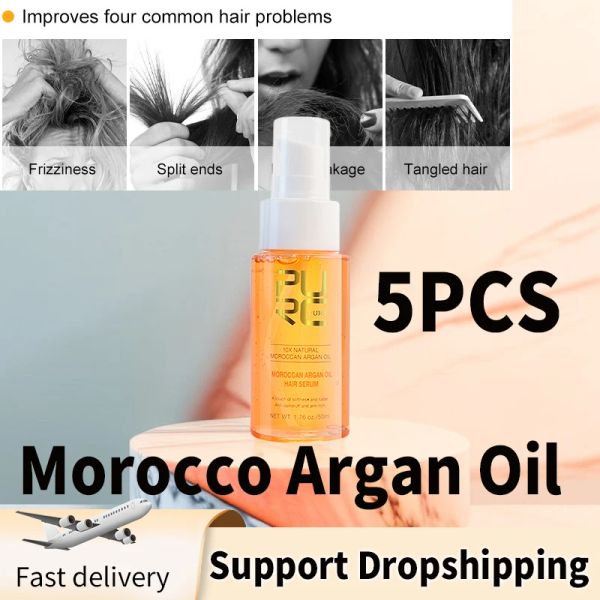 Trattamenti PURC Nuovo Marocco Argan Spray Siero per capelli Levigante Ammorbidire Riparazione Crespo Capelli danneggiati Antiforfora Trattamento del cuoio capelluto Olio Cura dei capelli