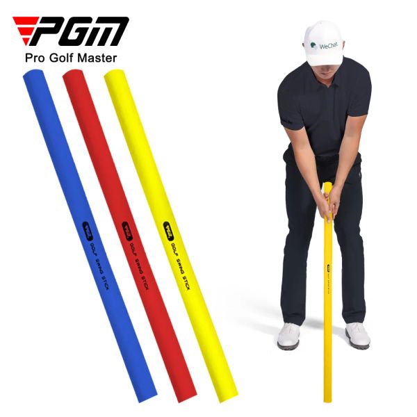 Aids PGM EVA Golf Swing Trainer Soft Stick Golf Multifuncional Power Stick Swing Training Aid Vermelho / Amarelo / Azul HGB008