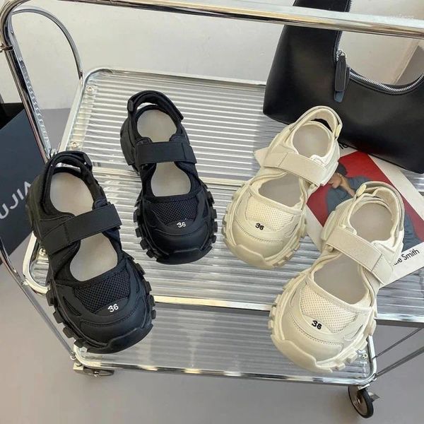 Sıradan Ayakkabı Kadın Spor Sandalet Summer Wedge Boş Çık
