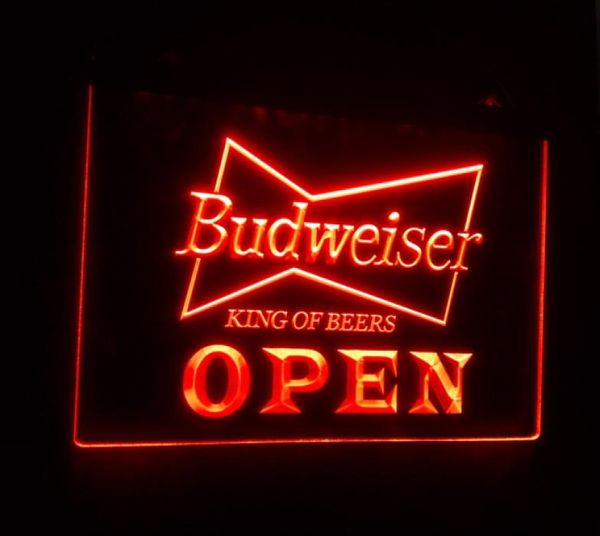 B27 Açık Budweiser Beer Nr Pub Bar Pub Kulübü 3D İşaretler LED Neon Işık İşareti Ev Dekoru Crafts3831415