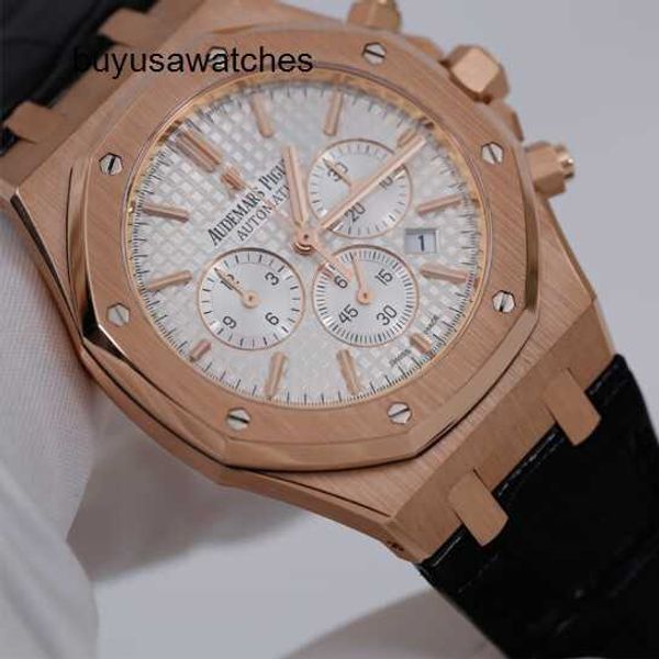 Популярные роскошные наручные часы AP Epic Royal Oak Time 26320OR Мужские часы из розового золота 18 карат Автоматические механические спортивные часы Всемирно известные часы Роскошный полный комплект Диаметр 41 мм