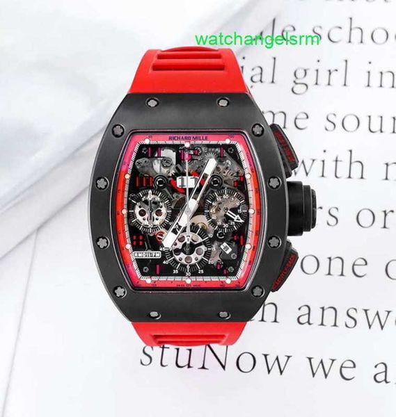 Гоночные механические наручные часы RM Наручные часы RM011-FM Series Machinery 40 50 мм Calendar Time Limited Edition RM011 Титан Все
