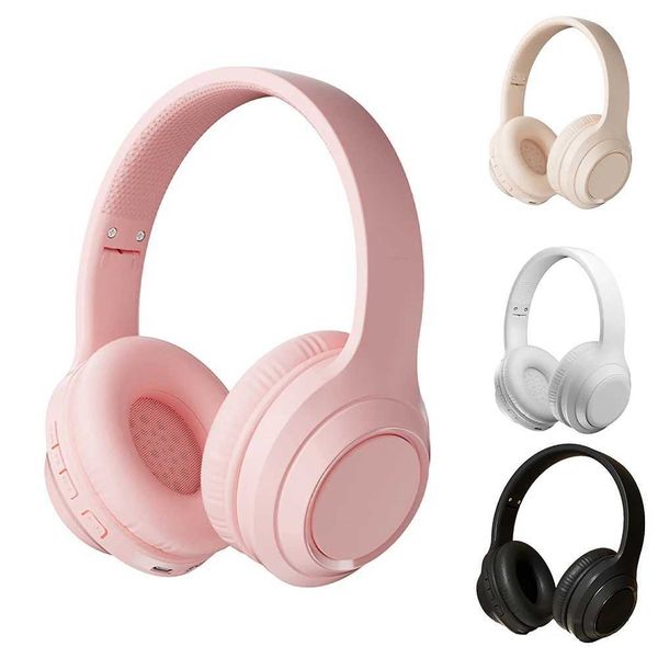 Fones de ouvido de telefone celular com cancelamento de ruído fones de ouvido estéreo sem fio dobrável para jogos microfone embutido slot para cartão SD Q240321