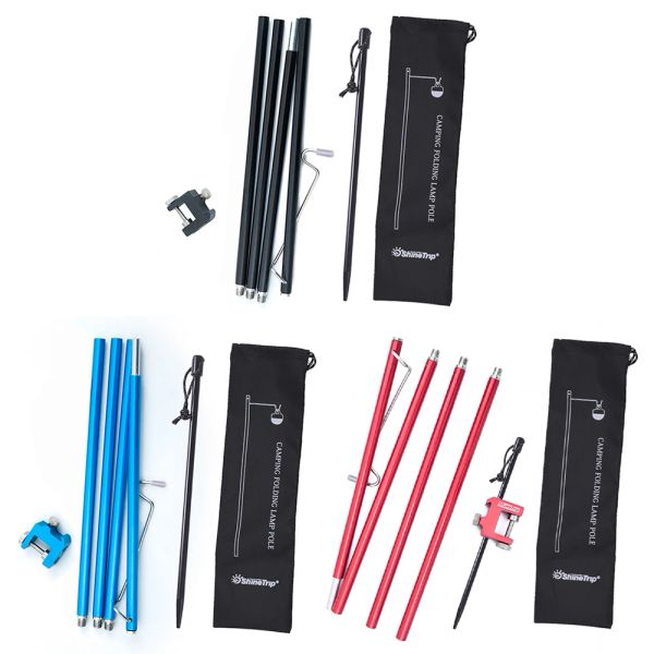 Tools Shine Trip Multifunktionales Outdoor-Camp-Lampenmast-Set, Hängeleuchte, fester Halter