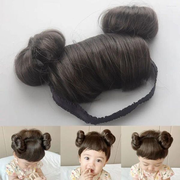 Accessori per capelli Cute Baby Wig Bangs Cappello antiscivolo per bambini Pography Styling Props Copricapo