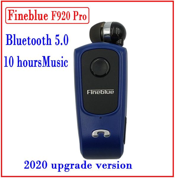 Fineblue F920 Pro BT50 Mini Wireless Retractable Portable Bluetooth Headset Anrufe erinnern Vibration Sport Running Kopfhörer8316032